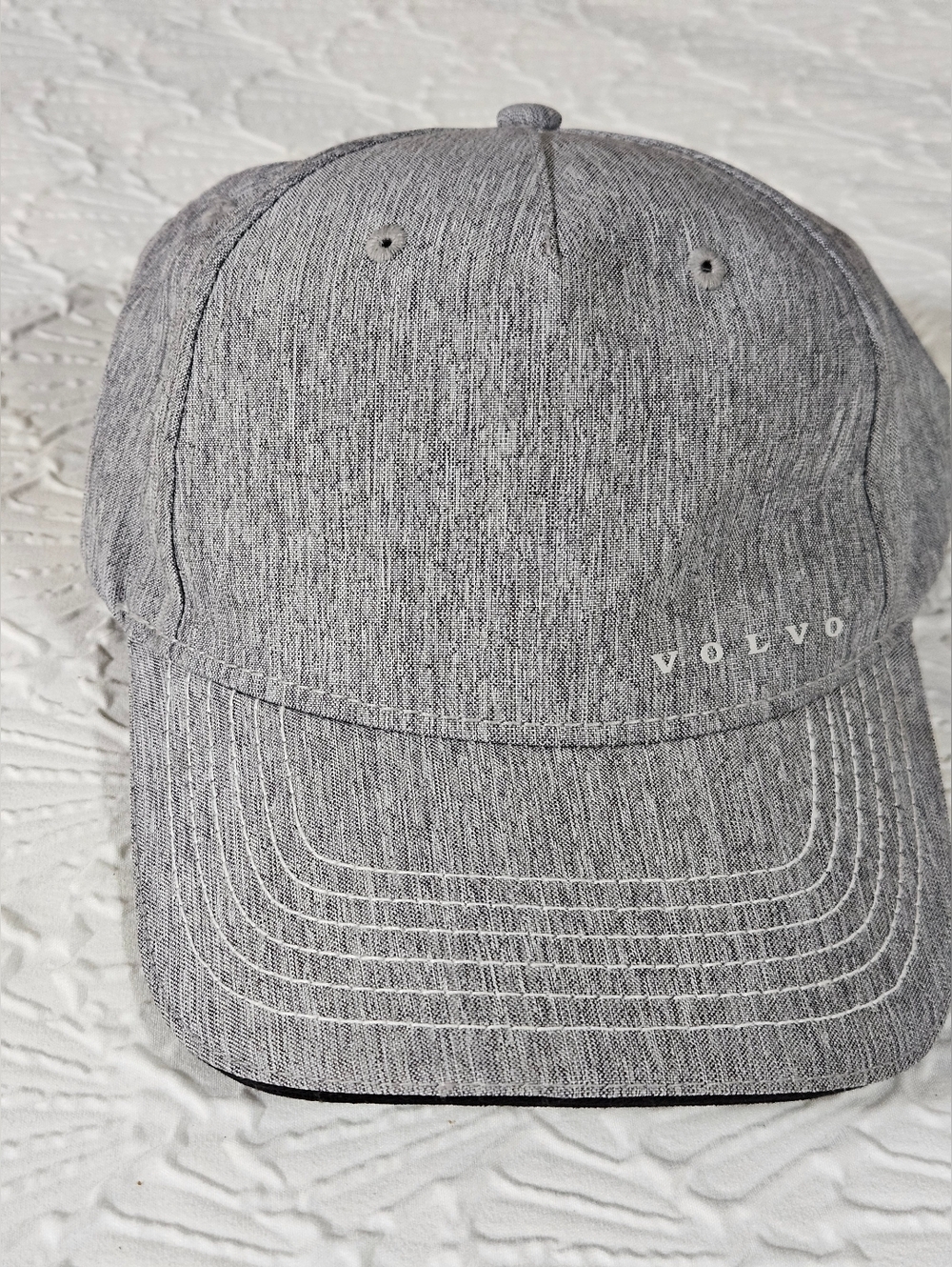 Volvo Heather Gray Baseball Cap adjustable Strap